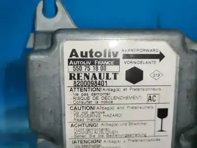 Автозапчасти б/у блок управления подушками безопасности за renault kangoo (f/kc0) authentique 4x4 ссылки oem iam 550751800  8200098401