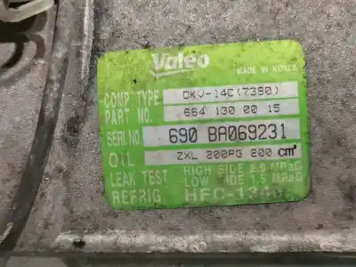 İkinci el araba yedek parçası klima kompresörü için ssangyong kyron 200 xdi limited oem iam referansları 6641300015   İkinci el araba yedek parçası klima kompresörü için ssangyong kyron 200 xdi limited oem iam referansları 6641300015