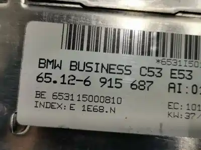 Second-hand car spare part audio system / radio cd for bmw x5 (e53) 3.0i oem iam references 65126915687