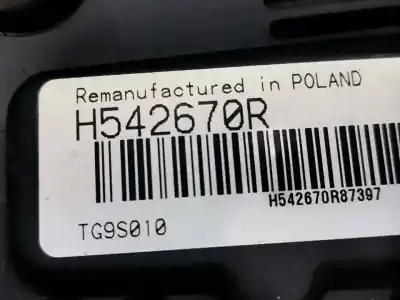 Second-hand car spare part alternator for opel combo familiar oem iam references h542670r  