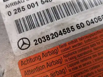 Gebrauchtes Autoersatzteil Steuergerät Airbag zum MERCEDES-BENZ CLASE C (W203) BERLINA  OEM-IAM-Referenzen 2038204585  