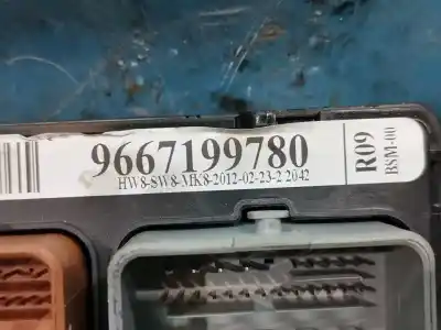 Second-hand car spare part body control unit for citroen c3 tonic oem iam references 9667199780  r09