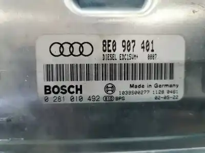 Second-hand car spare part ECU ENGINE CONTROL for AUDI A4 BERLINA (8E)  OEM IAM references 8E0907401  0281010492