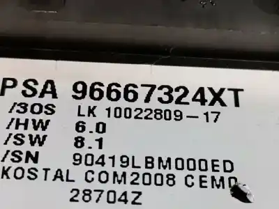 Peça sobressalente para automóvel em segunda mão comandos de alavanca por citroen c3 tonic referências oem iam 96667324xt