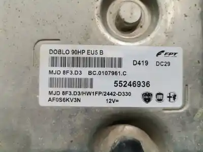 Pezzo di ricambio per auto di seconda mano CENTRALINA MOTORE per FIAT DOBLO  Riferimenti OEM IAM 55246936  AF0S6KV3N