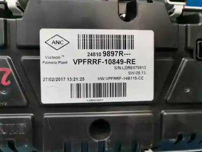 Peça sobressalente para automóvel em segunda mão quadrante por renault captur ii intens referências oem iam 248109897r  vpfrrf10849re