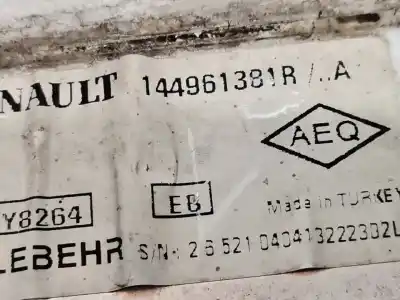 Peça sobressalente para automóvel em segunda mão intercooler por renault clio iv limited referências oem iam 144961381r  