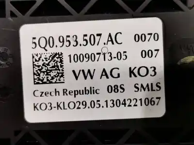 Second-hand car spare part multifunction switch for seat leon (5f1) 1.6 tdi oem iam references 5q0953507ac  