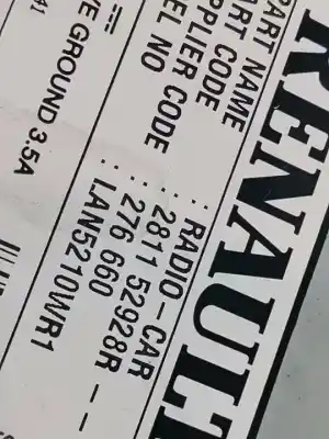 Second-hand car spare part multifunction display for renault clio iv limited oem iam references 281152928r  