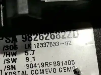 Second-hand car spare part multifunction switch for citroen c4 cactus shine oem iam references 98262682zd  