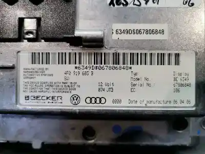 Автозапчастина б/у gps навігаційна система для audi q7 (4l) 3.0 tdi посилання на oem iam 4f0919603b  