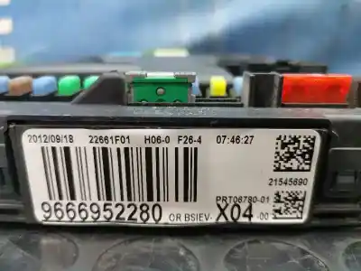 Second-hand car spare part fuse box unit for citroen c3 attraction oem iam references 9666952280  bsievx04
