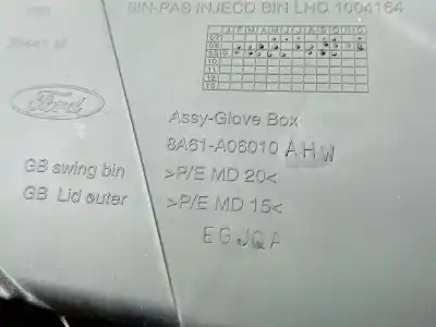 Pezzo di ricambio per auto di seconda mano scatola di guanti per ford fiesta vi (cb1, ccn) 1.4 tdci riferimenti oem iam 8a61-a06010  