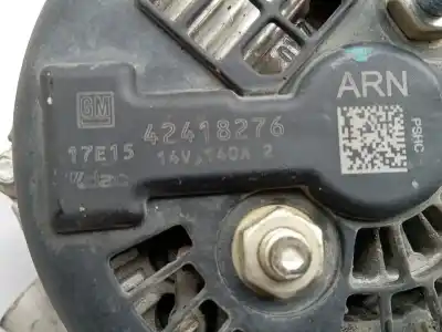 Second-hand car spare part alternator for opel mokka / mokka x (j13) 1.6 cdti 4x4 (_76) oem iam references 42418276  