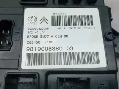 Автозапчасти б/у электронный модуль за ds ds 7 crossback (j_) 1.5 bluehdi 130 yhz ссылки oem iam 9819008380-03  