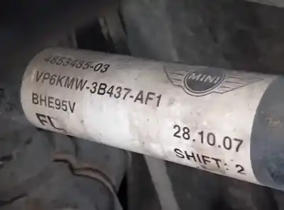 Автозапчастина б/у передня ліва трансмісія для mini mini (r56) 1.4 16v cat посилання на oem iam 4853485-03  