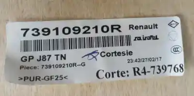 Автозапчастина б/у інтер'єрний дах для renault captur i (j5_, h5_) 1.5 dci 90 посилання на oem iam 739109210r  