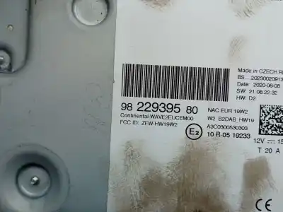 Second-hand car spare part audio system / radio cd for citroen c3 aircross ii (2r_, 2c_) 1.5 bluehdi 120 (2cyhxx) oem iam references 9822939580  