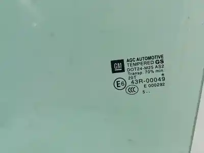 Автозапчастина б/у скло двері задне ліво для opel zafira tourer c (p12) 1.6 cdti (75) посилання на oem iam   