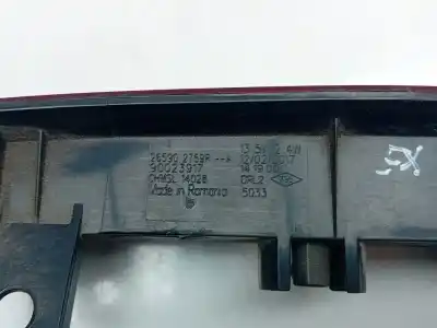 Second-hand car spare part center tailgate light for renault captur i (j5_, h5_) 1.5 dci 90 oem iam references 265902759r  