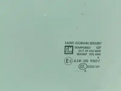 Автозапчастина б/у скло передніх дверей ліве для opel corsa d (s07) 1.3 cdti (l08 l68) посилання на oem iam   