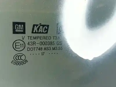 Автозапчасти б/у стекло задней правой двери за opel mokka / mokka x (j13) 1.6 cdti 4x4 (_76) ссылки oem iam   