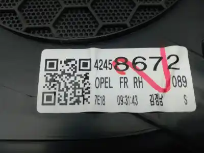 Автозапчастина б/у обработка передніх правіх дверей для opel mokka / mokka x (j13) 1.6 cdti 4x4 (_76) посилання на oem iam 42458672  
