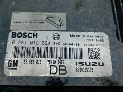 Автозапчастина б/у ебу контролер двигуна для opel astra h gtc (a04) 1.7 cdti (l08) посилання на oem iam 0281012694  