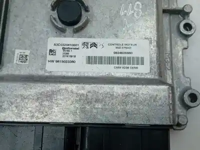 Автозапчастина б/у ебу контролер двигуна для ds ds 3 crossback (u_) 1.2 puretech 100 hnk посилання на oem iam 9834609880  