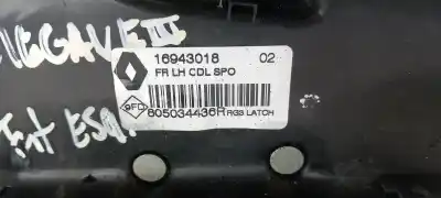 Second-hand car spare part left front door lock for renault megane i scenic ja renault oem iam references 805034436r  