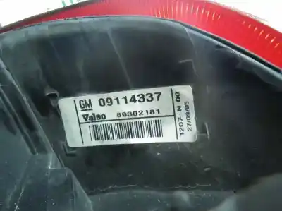 Second-hand car spare part right tailgate light for opel corsa c blue line oem iam references 09196364 89302181 09114337
