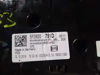 Second-hand car spare part dashboard for seat leon sc (5f5) fr oem iam references 5f0260306  