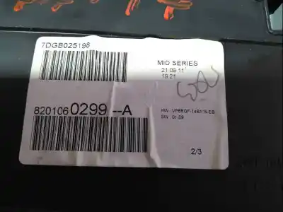 Peça sobressalente para automóvel em segunda mão quadrante por renault clio iii authentique referências oem iam 8201060299a  7dgb025198