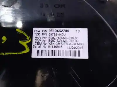 Peça sobressalente para automóvel em segunda mão quadrante por peugeot 5008 confort referências oem iam 9810462780  69789440u