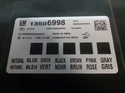 Second-hand car spare part electronic module for opel mokka color edition oem iam references 13506998  