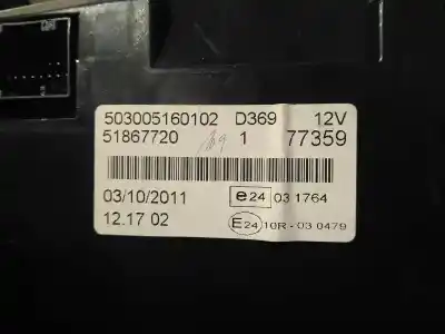 Peça sobressalente para automóvel em segunda mão quadrante por fiat doblo active referências oem iam 503005160102  51867720