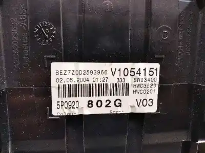İkinci el araba yedek parçası enstrüman paneli için seat altea (5p1) reference oem iam referansları 5p0920802g  