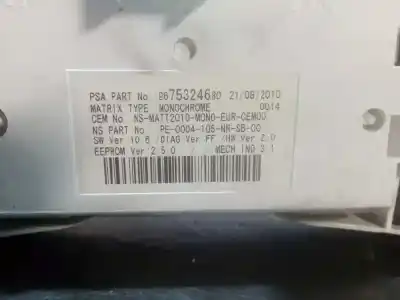 Peça sobressalente para automóvel em segunda mão quadrante por peugeot 508 active referências oem iam 9665962480  