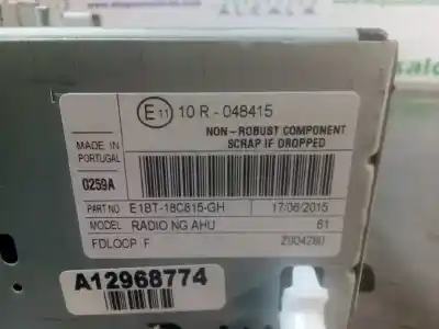 Автозапчасти б/у аудиосистема / радио cd за ford c-max (ceu) trend ссылки oem iam e1bt18c815gh  