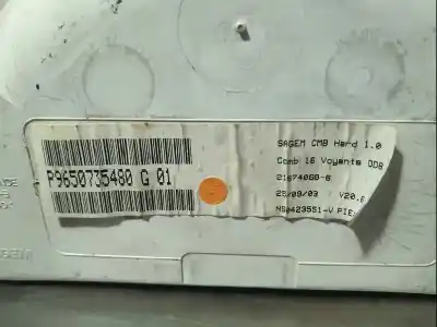 Peça sobressalente para automóvel em segunda mão quadrante por citroen c2 x referências oem iam p9650735480g  
