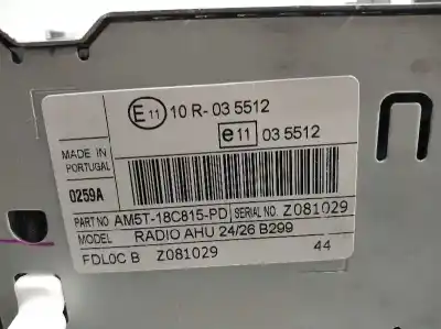 Автозапчасти б/у аудиосистема / радио cd за ford fiesta (ccn) individual ссылки oem iam am5t18c815pd  