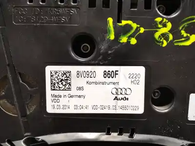 Peça sobressalente para automóvel em segunda mão quadrante por audi a3 sportback (8va) ambiente referências oem iam 8v0920860f  