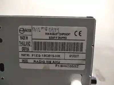 Автозапчастина б/у аудіо система / радіо cd для ford ecosport titanium посилання на oem iam f1e918c815hk  