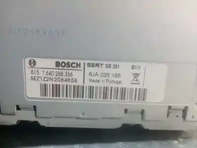 Second-hand car spare part audio system / radio cd for seat toledo (kg3) reference oem iam references 6ja035186  