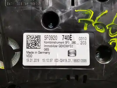 Peça sobressalente para automóvel em segunda mão quadrante por seat leon (5f1) reference referências oem iam 5f0920740e  