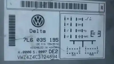 Piesă de schimb auto la mâna a doua sistem audio / cd radio casetofon pentru volkswagen touareg (7la) tdi r5 referințe oem iam 7l6035195  vwz4z4c3124894