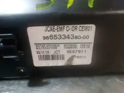 Second-hand car spare part multifunction display for peugeot 508 active oem iam references 9665334380  