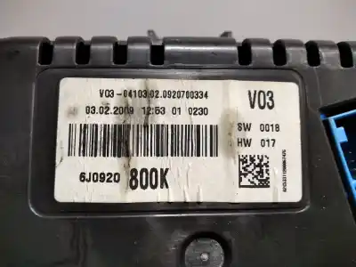 Peça sobressalente para automóvel em segunda mão quadrante por seat ibiza (6j5) reference referências oem iam j60920800k  