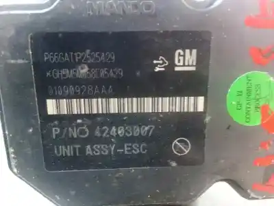 Автозапчастина б/у блок управління abs для opel mokka color edition посилання на oem iam 01090928aaa  