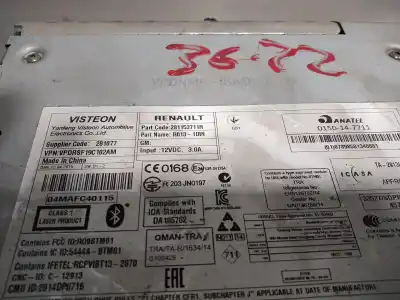 Second-hand car spare part audio system / radio cd for renault master kasten l3h3 gka 3.5t oem iam references 281153711r  